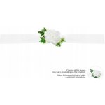 Dekorace na auto – bílé květinové aranžmá – Zboží Dáma