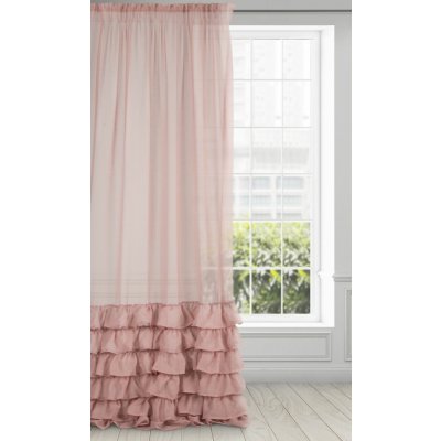 ZÁCLONA DOLLY NA PÁSCE 140X250 CM RŮŽOVÁ – Hledejceny.cz
