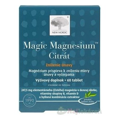 NEW NORDIC Magic Magnesium Citrate tablety 60 ks – Hledejceny.cz