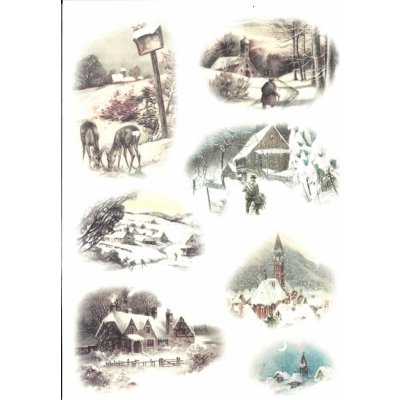 Itd. Collection Rýžový papír Kostelíčky a srnečky A4 – Zboží Dáma