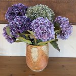 Hortenzie tří barev, umělá 65 cm Zelená – Hledejceny.cz