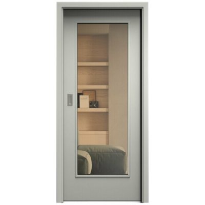Sapeli Elegant Komfort M40 posuvné šedá 100 x 210 cm Planibel bronz – Hledejceny.cz