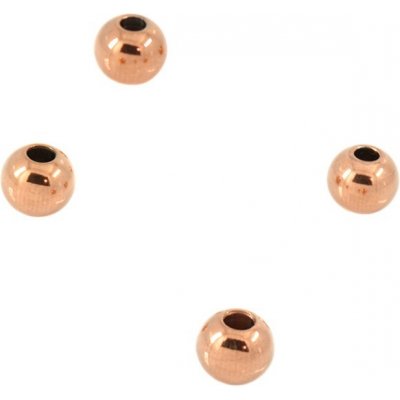 Ocelové Korálky 4x1mm Růžovo zlaté - 1Ks+B - 1Ks – Zboží Mobilmania