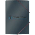 LEITZ Tříchlopňové desky s gumičkou Cosy A4 sametově šedé – Zboží Živě