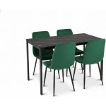 Textilomanie stůl Ramod + židle Turin 1 + 4 – Zboží Mobilmania