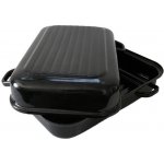 BELIS Smaltovaný dvoupekáč s žebrováním 40 cm ucha z boku 37140-00400005 – Zboží Dáma