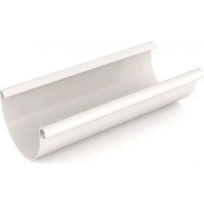 Okapový žlab r.š.400mm pozinkovaný Lakovaný RAL 9010 bílá dl.4m