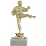 Figurka karatista Zlatý kovový štítek – Zboží Dáma