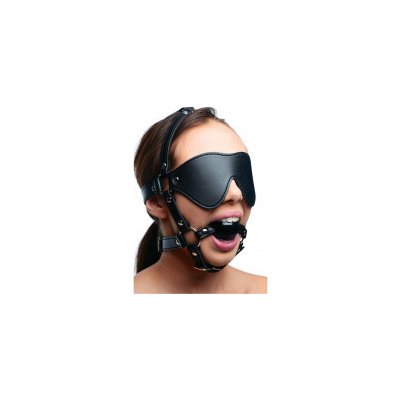 Head Harness postroj na hlavu s maskou a náústkem – Zboží Mobilmania