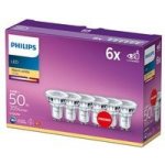 Philips LED žárovka bodová, 4,6W, GU10, teplá bílá, 6ks – Hledejceny.cz