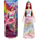 Barbie Kouzelná princezna růžové vlasy a zelená korunka – Zboží Dáma