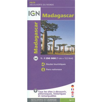 IGN vydavatelství mapa Madagascar 1:1,25 mil.