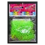 Loom Bands gumičky osmičky jednobarevné sáček zelené