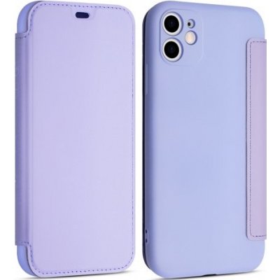 Pouzdro AppleKing flipové silikonové s kapsou na kartu iPhone 11 Pro Max - fialové – Zbozi.Blesk.cz