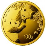 China Mint / Shanghai Mint Zlatá mince 100 Yuan China Panda 8 g – Hledejceny.cz