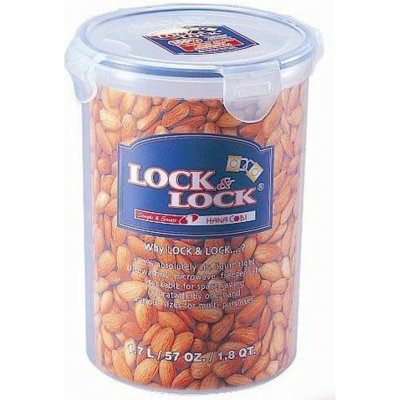 Lock&Lock Dóza HPL933D kulatá plast 11,6 x 18,6 cm 1,80 l – Zboží Dáma