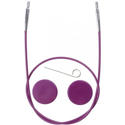 Fialové vyměnitelné lanko KnitPro 35 cm – Hledejceny.cz