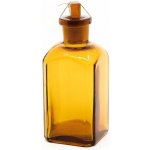 Láhev skleněná hranatá s broušeným úzkým hrdlem 100ml HNĚDÁ 820294u-100 – Hledejceny.cz