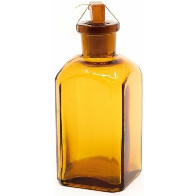 Láhev skleněná hranatá s broušeným úzkým hrdlem 100ml HNĚDÁ 820294u-100 – Hledejceny.cz