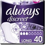 Always Discreet Long inkontinenční slipové intimní vložky 40 ks – Zboží Dáma