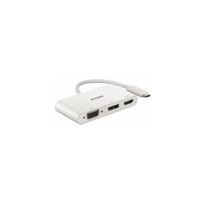 D-Link 3-in-1 USB-C to HDMI/VGA/DisplayPort Adapter 45020043 – Zboží Živě