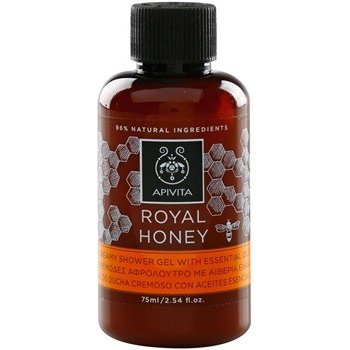 Apivita Royal Honey krémový sprchový gel s esenciálními oleji Dermatologically Tested 75 ml