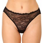 Gina kalhotky bokové brazilky s krajkou jednobarevné La Femme 2 16102P černá – Sleviste.cz