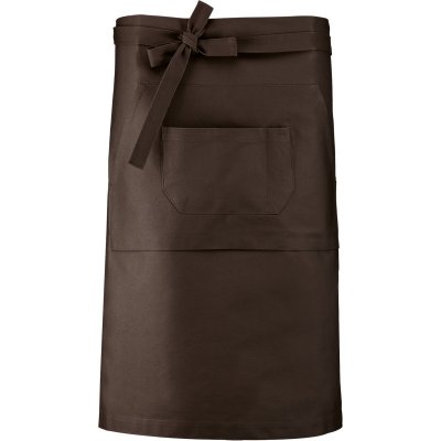 Kariban Barová zástěra do pasu středně dlouhá číšnická Chocolate – Hledejceny.cz