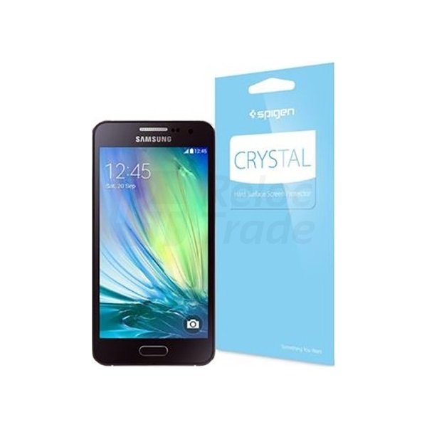 Ochranná fólie pro mobilní telefon Samsung A500 / Galaxy A5 - Ochranná fólie - Spigen LCD Film Crystal CR / Polykarbonátová
