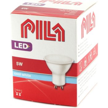 Pila LED žárovka GU10 5W 38W neutrální bílá 4000K , reflektor 120°