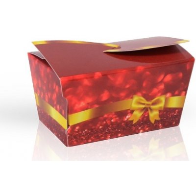 Selllot Červená Minibonboniérka s čokoládovými pralinkami s kakaovým krémem 28 g – Zboží Dáma