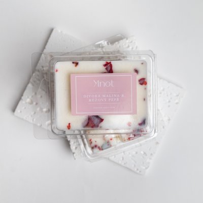 Knot Soy candle sójový vosk do aroma lampy Divoká malina a Růžový pepř 80 g – Zboží Dáma