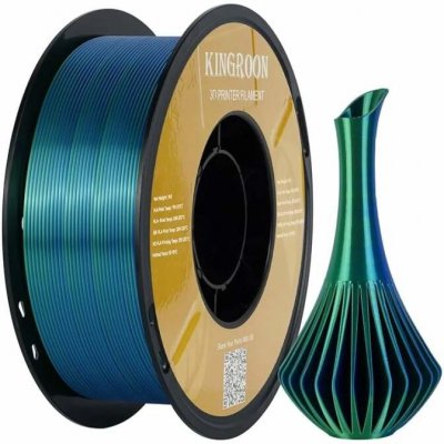 Kingroon PLA TRI SILK 1,75 mm 1 kg Zlatá/Zelená/Modrá – Zboží Živě