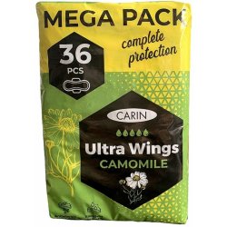 Carin Ultra Wings Camomile hygienické vložky 36 ks