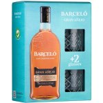Ron Barceló Gran Anejo 37,5% 0,7 l (dárkové balení 2 sklenice) – Zboží Dáma