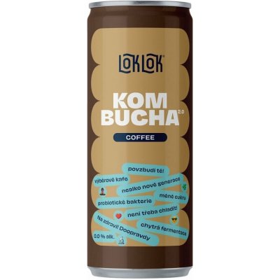 LOKLOK kombucha káva 0,33 l – Hledejceny.cz