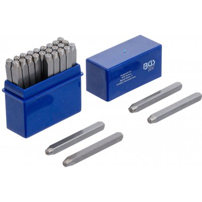 BGS technic Razící matrice písmen, raznice- sada 27ks 6 mm – Zboží Živě