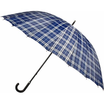 Semiline Premium Long 24 Ribs 2504 deštník holový černo modro šedý