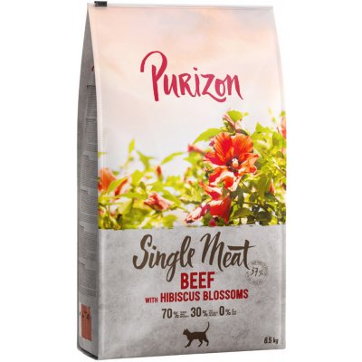 Purizon Single Meat hovězí s květy ibišku 2 x 6,5 kg