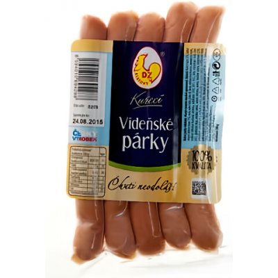 DZ Kuřecí vídeňské párky 200g – Zboží Dáma