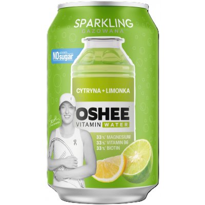 Oshee Perlivá vitamínová voda Citron + Limetka 330 ml – Sleviste.cz