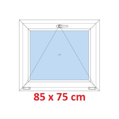 Soft Plastové okno 85x75 cm sklopné – Zbozi.Blesk.cz