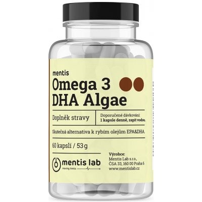 Mentis Omega 3 DHA Algae 60 kapslí – Hledejceny.cz