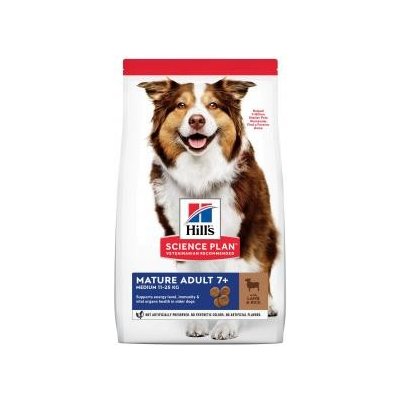 Hill’s Science Plan Canine Mature Adult 7+ Medium Lamb & Rice 14 kg