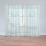 Sablio Záclony Tečky na bledě modré: 2ks 150x250cm – Hledejceny.cz