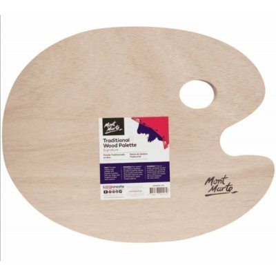 Dřevěná paleta Mont Marte, 30x38cm,č .0009 – Zboží Dáma