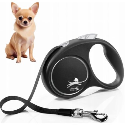 Flexi Vodítko Black Design páska – Zboží Mobilmania