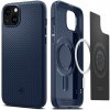 Pouzdro a kryt na mobilní telefon Apple Pouzdro Spigen Mag Armor MagSafe iPhone 15 Pro navy modré