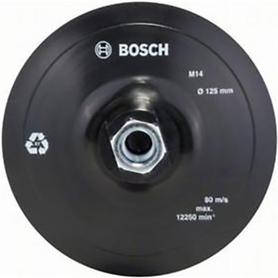 Bosch Pryžová brusná deska pro úhlové brusky, suchý zip, 125 mm - 2609256272 – Sleviste.cz