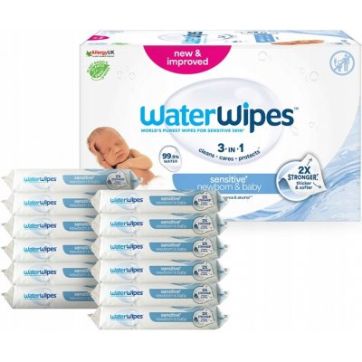 WaterWipes Vlhčené ubrousky Organic 99,9% vody pro děti 720 ks – Zboží Dáma